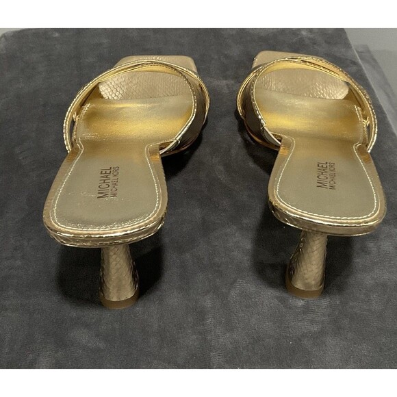 Michael Kors Clara Mule Pale Gold 8.5 M - Picture 4 of 13